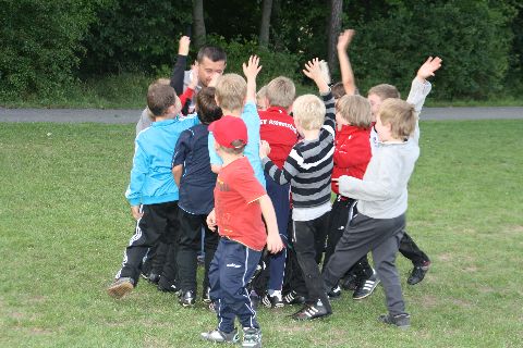 Bambinis vor dem Spiel